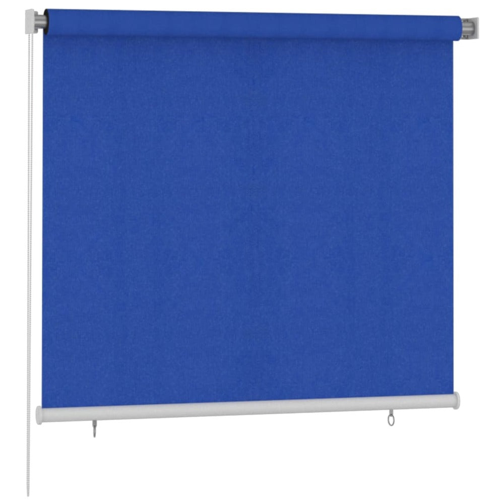 VIDAXL Store Roulant D'extérieur 160x140 Cm Bleu Pehd