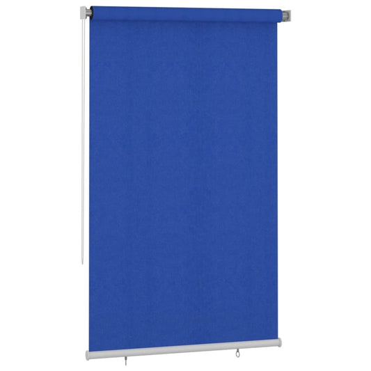 VIDAXL Store Roulant D'extérieur 140x230 Cm Bleu Pehd