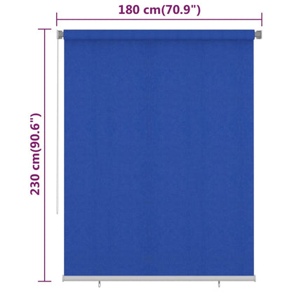 VIDAXL Store Roulant D'extérieur 180x230 Cm Bleu Pehd