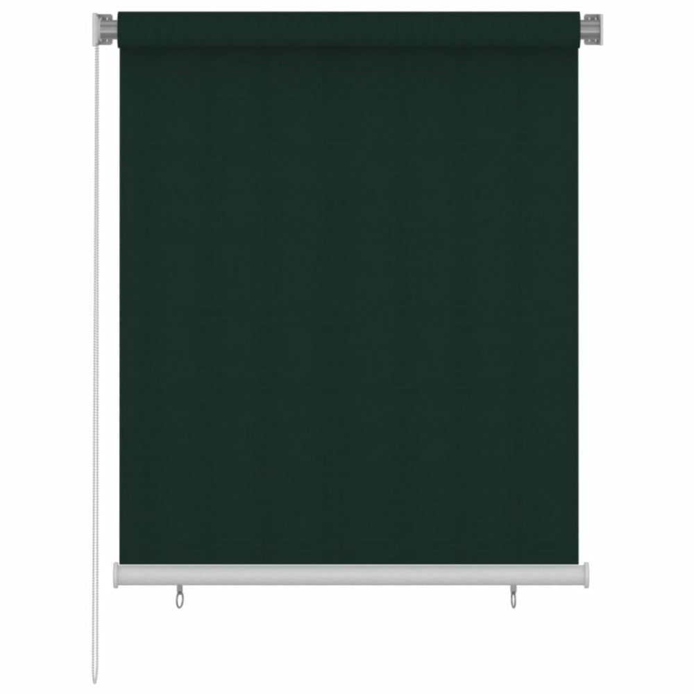 VIDAXL Store Roulant D'extérieur 120x140 Cm Vert Foncé Pehd