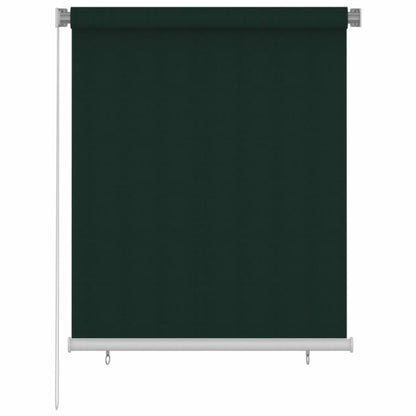 VIDAXL Store Roulant D'extérieur 120x140 Cm Vert Foncé Pehd