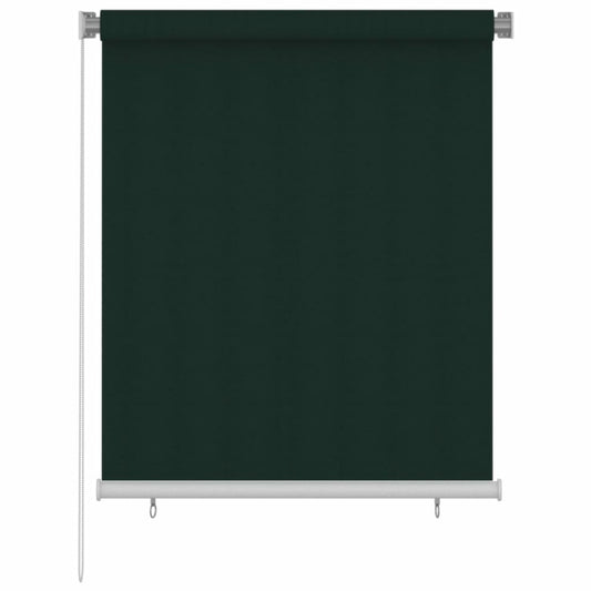 VIDAXL Store Roulant D'extérieur 120x140 Cm Vert Foncé Pehd