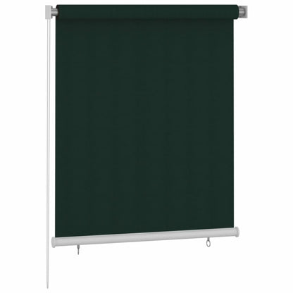 VIDAXL Store Roulant D'extérieur 120x140 Cm Vert Foncé Pehd