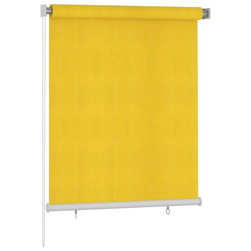 VIDAXL Store Roulant D'extérieur 120x140 Cm Jaune Pehd
