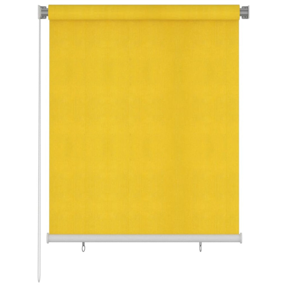 VIDAXL Store Roulant D'extérieur 120x140 Cm Jaune Pehd