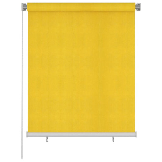 VIDAXL Store Roulant D'extérieur 120x140 Cm Jaune Pehd