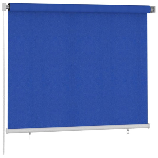 VIDAXL Store Roulant D'extérieur 180x140 Cm Bleu Pehd