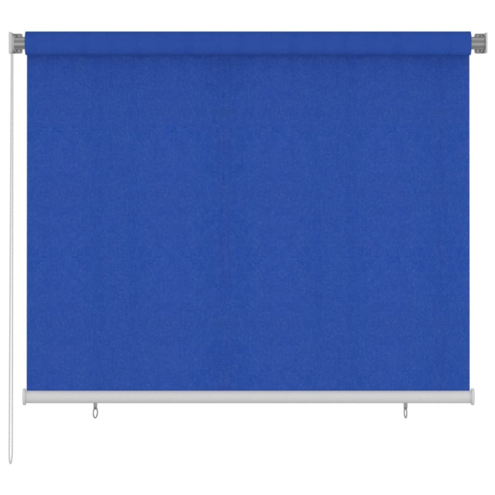 VIDAXL Store Roulant D'extérieur 180x140 Cm Bleu Pehd