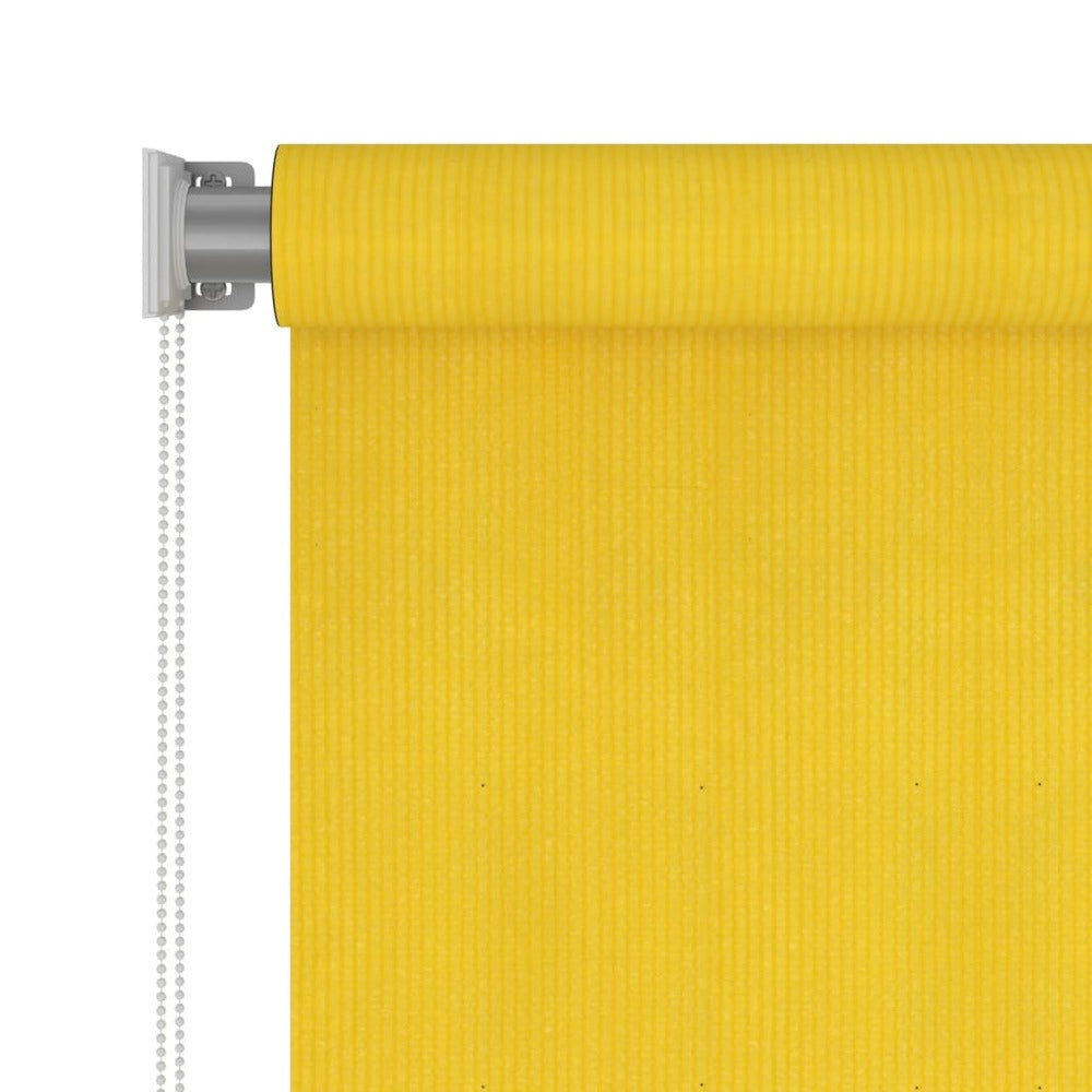 VIDAXL Store Roulant D'extérieur 80x140 Cm Jaune Pehd