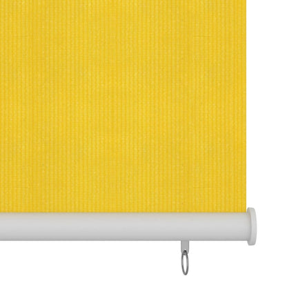 VIDAXL Store Roulant D'extérieur 80x140 Cm Jaune Pehd