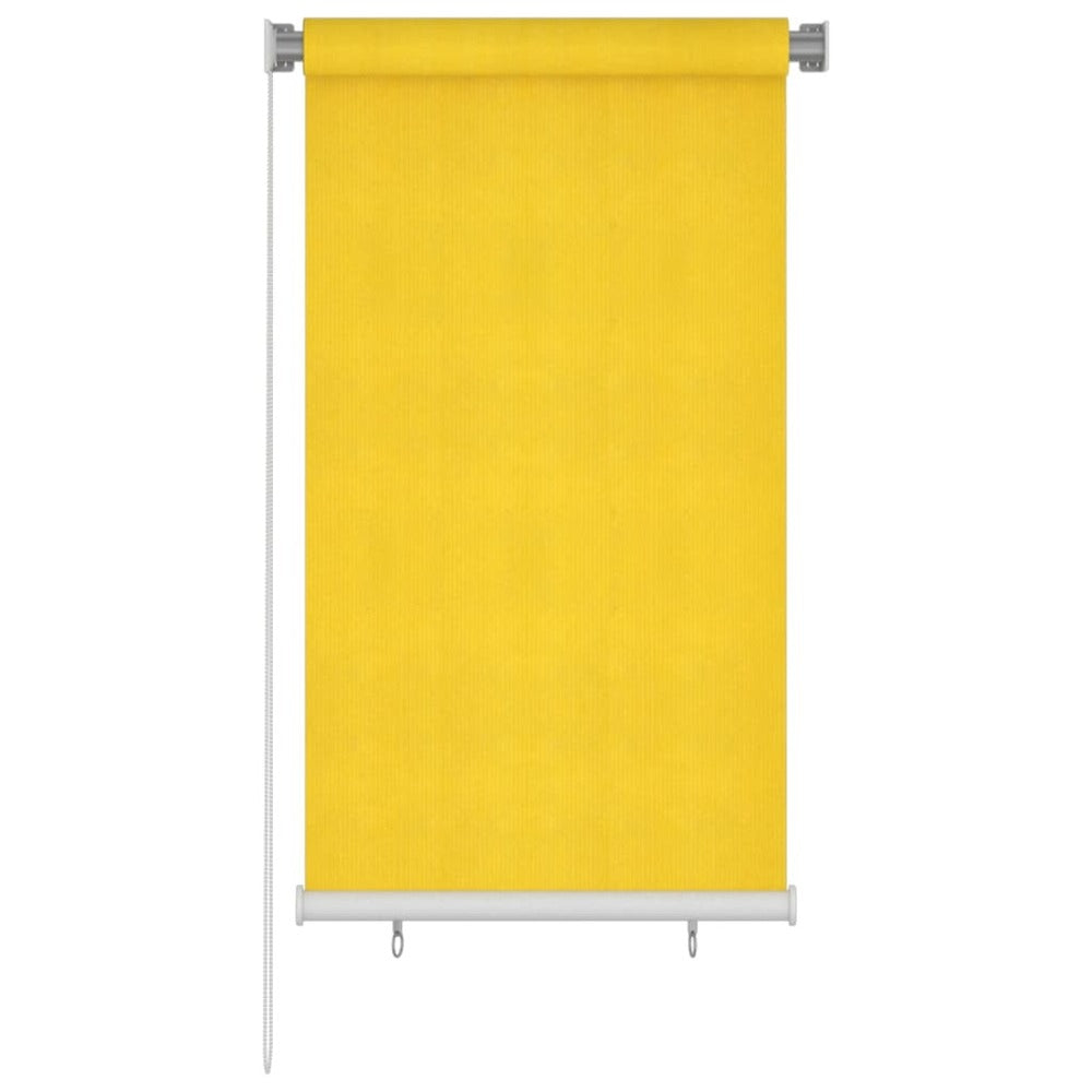 VIDAXL Store Roulant D'extérieur 80x140 Cm Jaune Pehd
