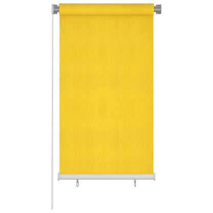VIDAXL Store Roulant D'extérieur 80x140 Cm Jaune Pehd