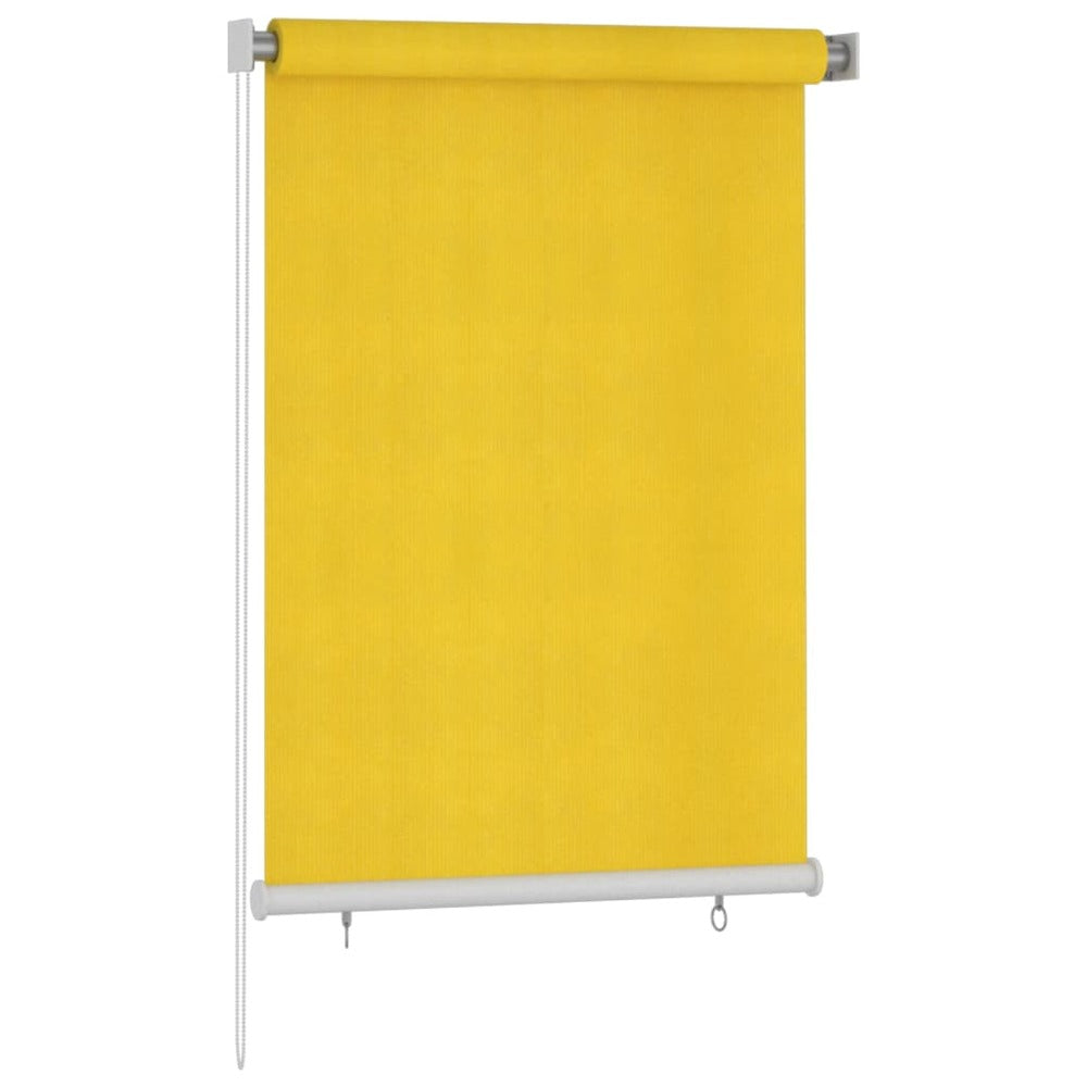 VIDAXL Store Roulant D'extérieur 100x140 Cm Jaune Pehd