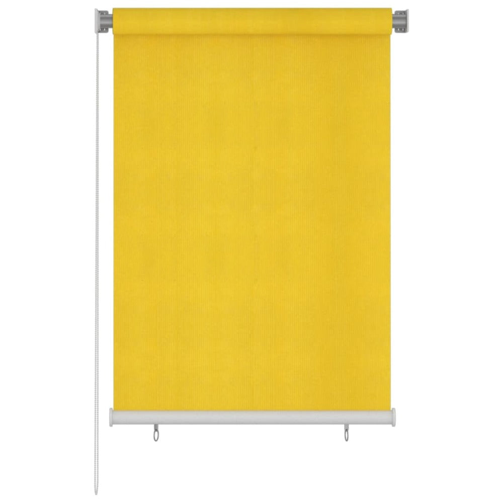VIDAXL Store Roulant D'extérieur 100x140 Cm Jaune Pehd