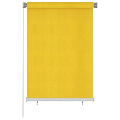 VIDAXL Store Roulant D'extérieur 100x140 Cm Jaune Pehd