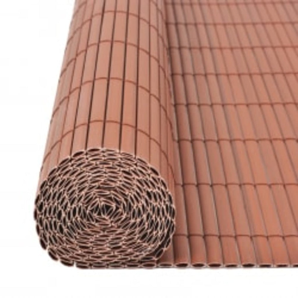 VIDAXL Clôture De Jardin Double Face 110x500 Cm Marron