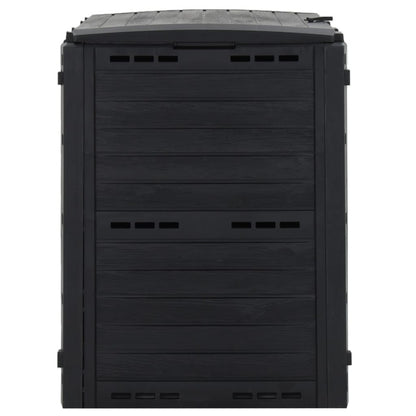 VIDAXL Composteur De Jardin Noir 280 L Polypropylène