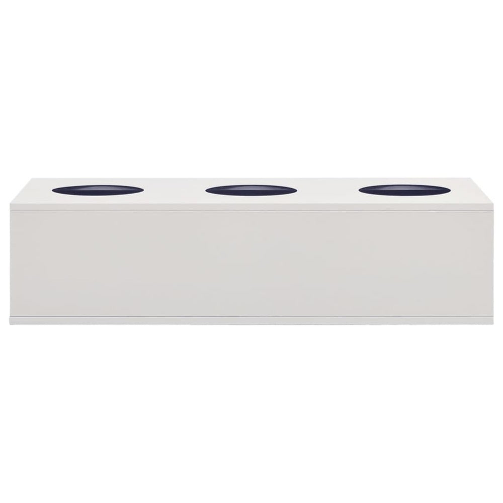 VIDAXL Boîte à Fleurs De Bureau Gris Clair 90x40x23 Cm Acier