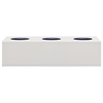 VIDAXL Boîte à Fleurs De Bureau Gris Clair 90x40x23 Cm Acier