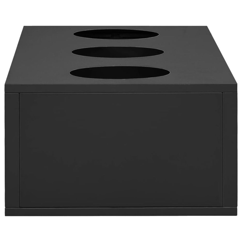 VIDAXL Boîte à Fleurs De Bureau Anthracite 90x40x23 Cm Acier