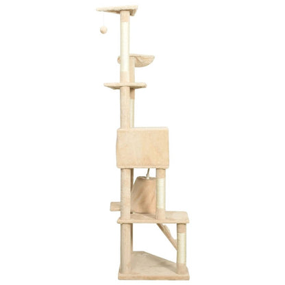 VIDAXL Arbre à Chat Avec Griffoirs En Sisal Beige 191 Cm