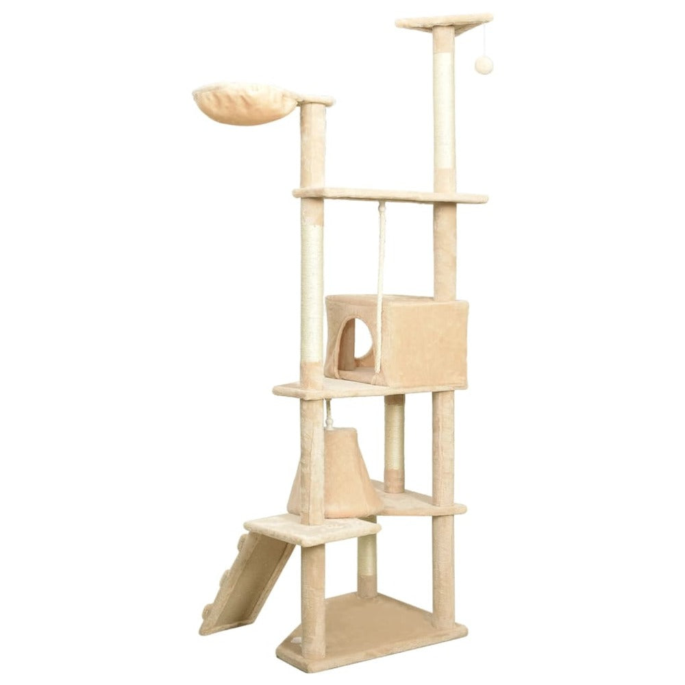 VIDAXL Arbre à Chat Avec Griffoirs En Sisal Beige 191 Cm