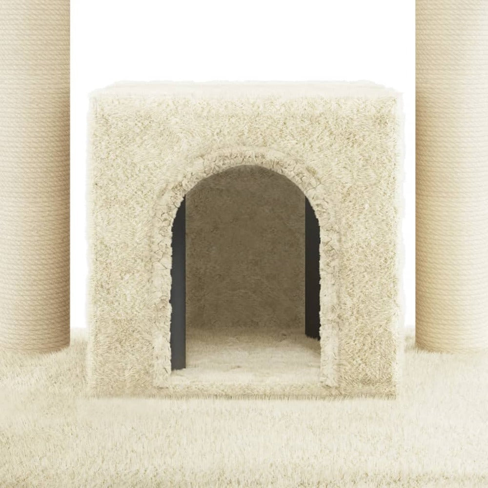 VIDAXL Arbre à Chat Avec Griffoirs En Sisal Crème 110 Cm