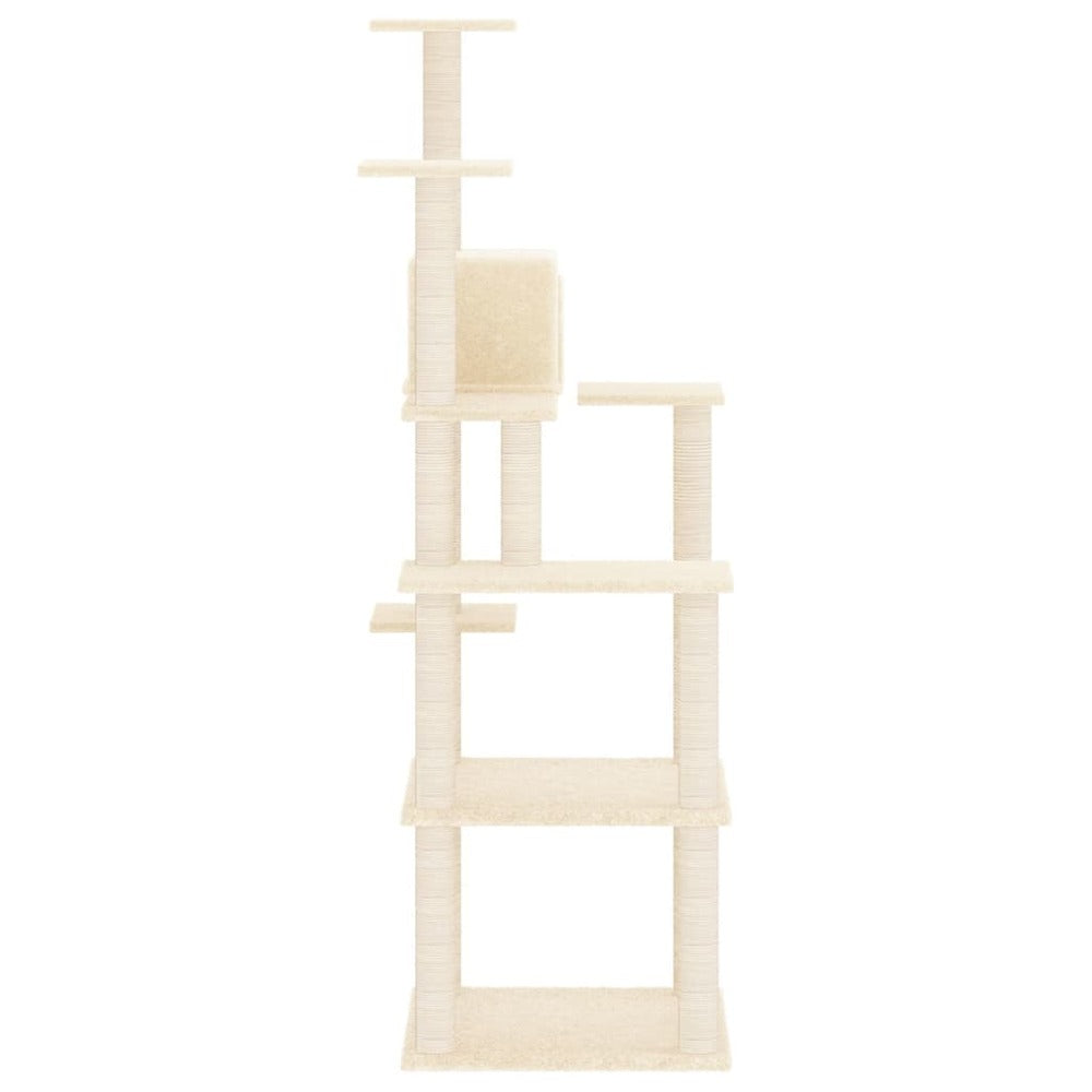 VIDAXL Arbre à Chat Avec Griffoirs En Sisal Crème 153 Cm