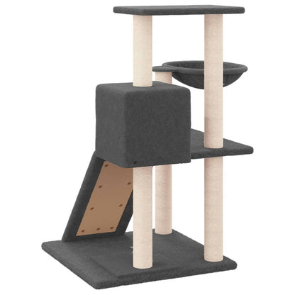 VIDAXL Arbre à Chat Avec Griffoirs En Sisal Gris Foncé 82 Cm