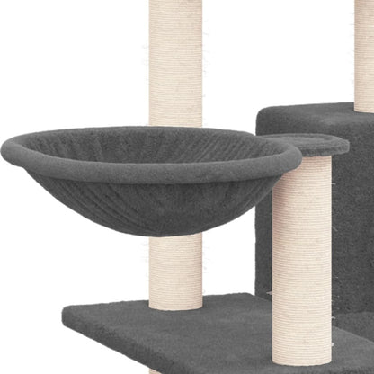 VIDAXL Arbre à Chat Avec Griffoirs En Sisal Gris Foncé 82 Cm