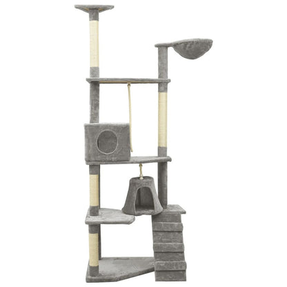 VIDAXL Arbre à Chat Avec Griffoirs En Sisal Gris Clair 191 Cm