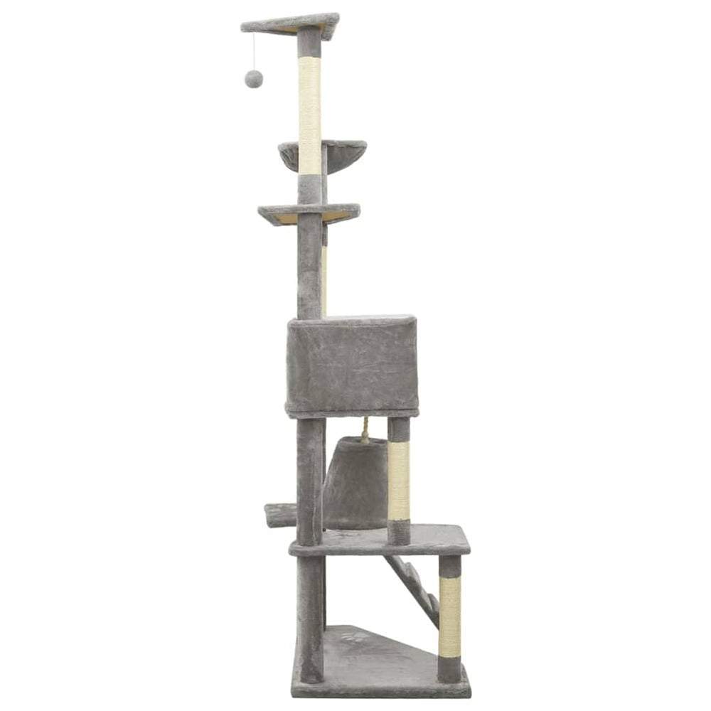VIDAXL Arbre à Chat Avec Griffoirs En Sisal Gris Clair 191 Cm