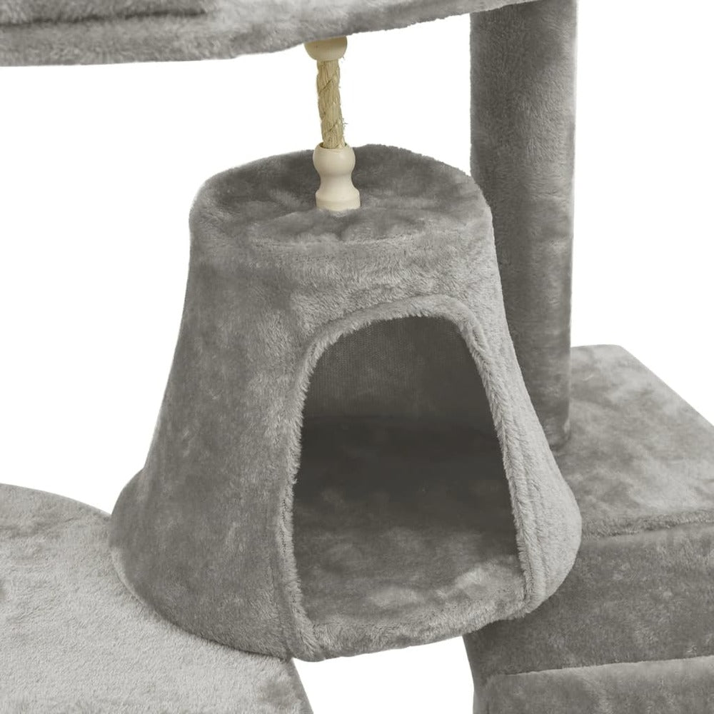 VIDAXL Arbre à Chat Avec Griffoirs En Sisal Gris Clair 191 Cm