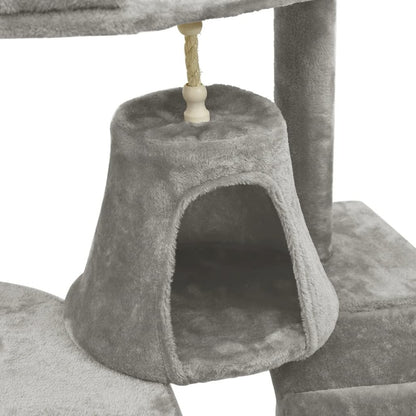VIDAXL Arbre à Chat Avec Griffoirs En Sisal Gris Clair 191 Cm