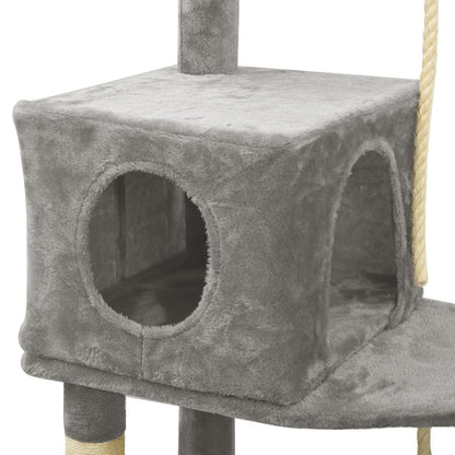 VIDAXL Arbre à Chat Avec Griffoirs En Sisal Gris Clair 191 Cm