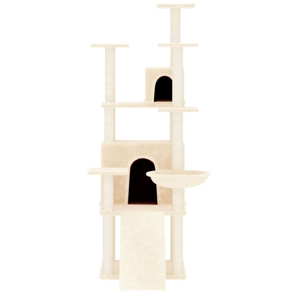 VIDAXL Arbre à Chat Avec Griffoirs En Sisal Crème 154 Cm