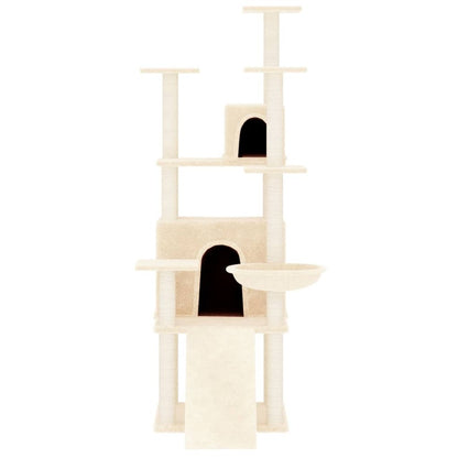 VIDAXL Arbre à Chat Avec Griffoirs En Sisal Crème 154 Cm