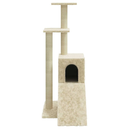 VIDAXL Arbre à Chat Avec Griffoirs En Sisal Crème 92 Cm