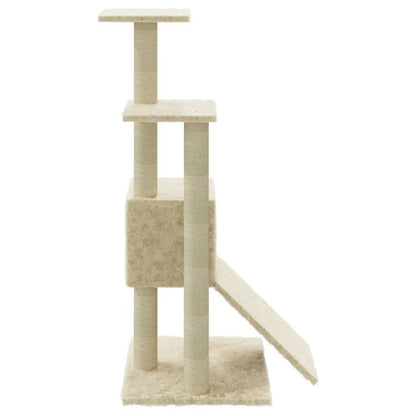 VIDAXL Arbre à Chat Avec Griffoirs En Sisal Crème 92 Cm