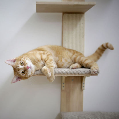 KERBL Arbre à Chat Timber Wall 150 Cm Naturel Et Taupe
