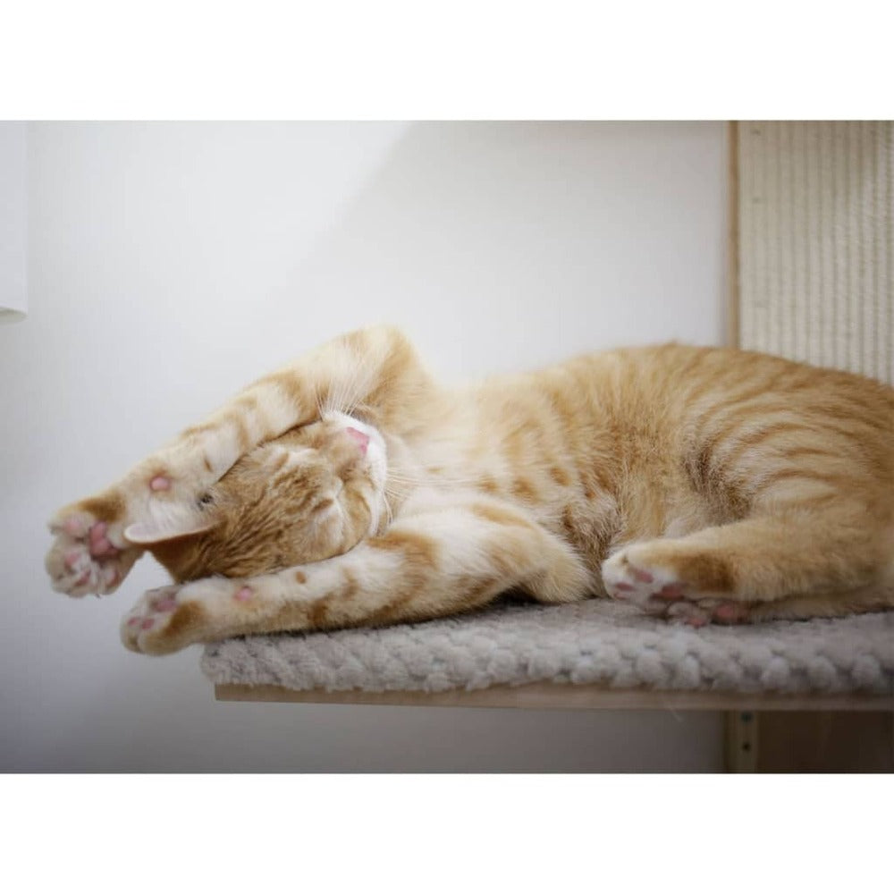 KERBL Arbre à Chat Timber Wall 150 Cm Naturel Et Taupe