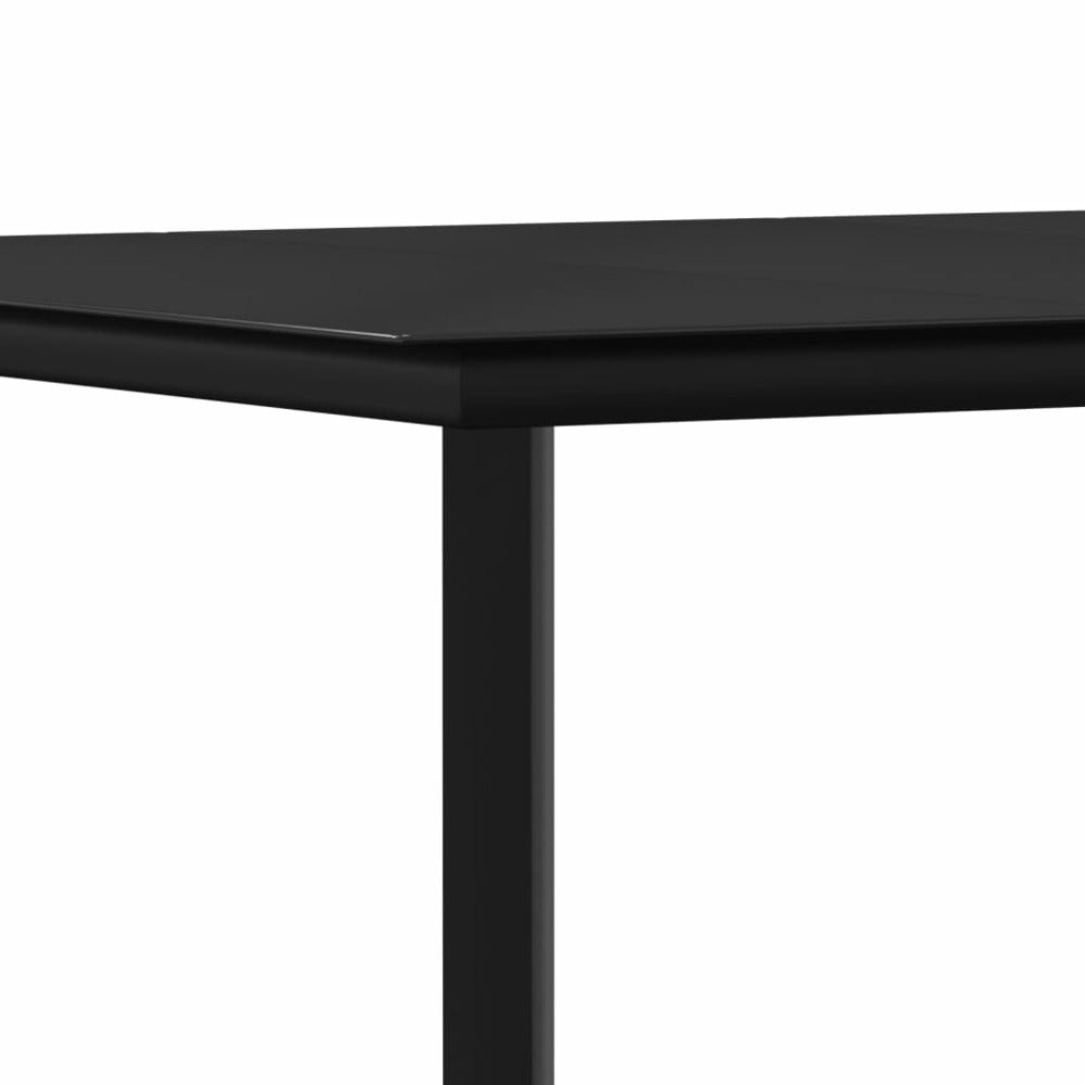 VIDAXL Ensemble à Manger De Jardin 3 Pcs Noir Textilène Et Acier