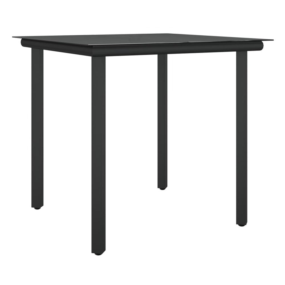 VIDAXL Ensemble à Manger De Jardin 3 Pcs Coussins Résine Tressée Acier