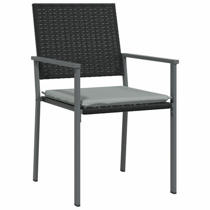 VIDAXL Ensemble à Manger De Jardin 9 Pcs Coussins Résine Tressée Acier