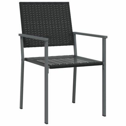 VIDAXL Ensemble à Manger De Jardin 5 Pcs Résine Tressée Acier