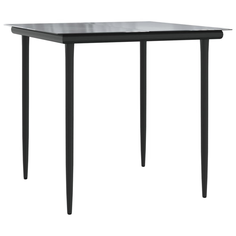 VIDAXL Ensemble à Manger De Jardin 5 Pcs Résine Tressée Acier