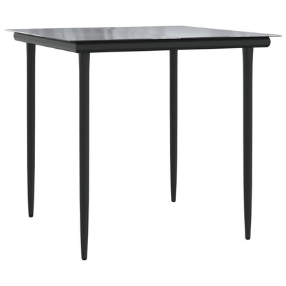 VIDAXL Ensemble à Manger De Jardin 5 Pcs Résine Tressée Acier