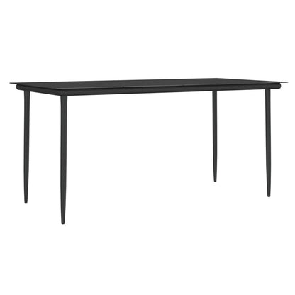 VIDAXL Ensemble à Manger De Jardin 7 Pcs Coussins Résine Tressée Acier