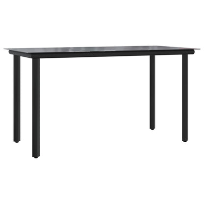 VIDAXL Ensemble à Manger De Jardin 9 Pcs Résine Tressée Acier