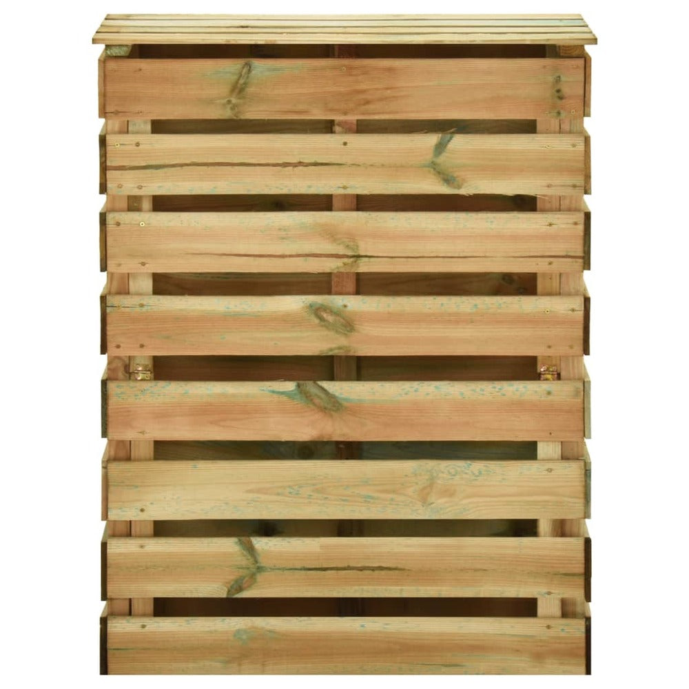 VIDAXL Composteur De Jardin à Lattes 2 Pcs 80x50x100 Cm Pin Imprégné